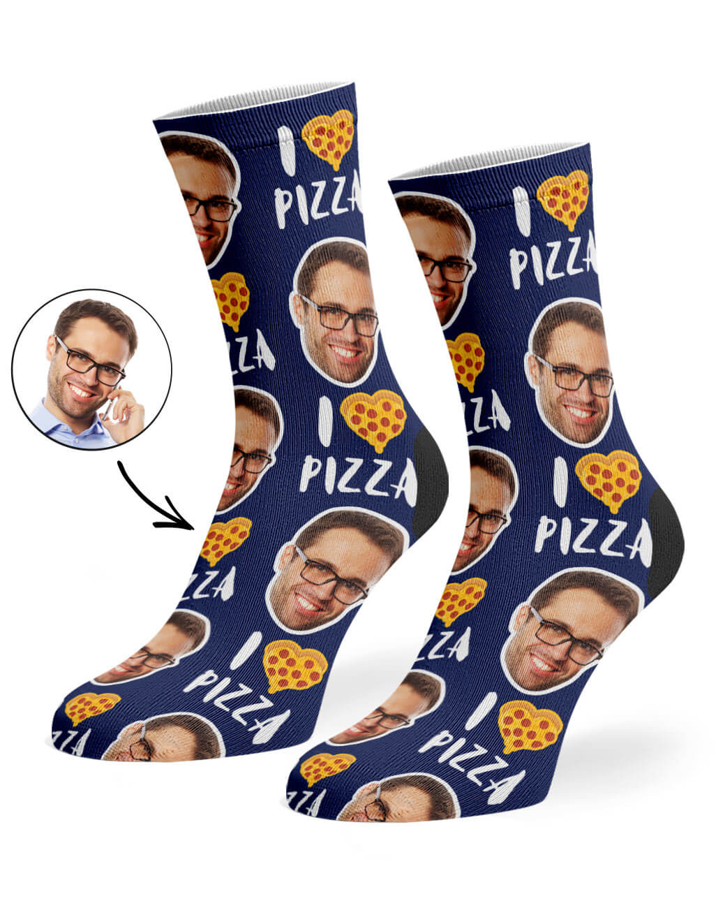 Unique I Love Pizza Socks