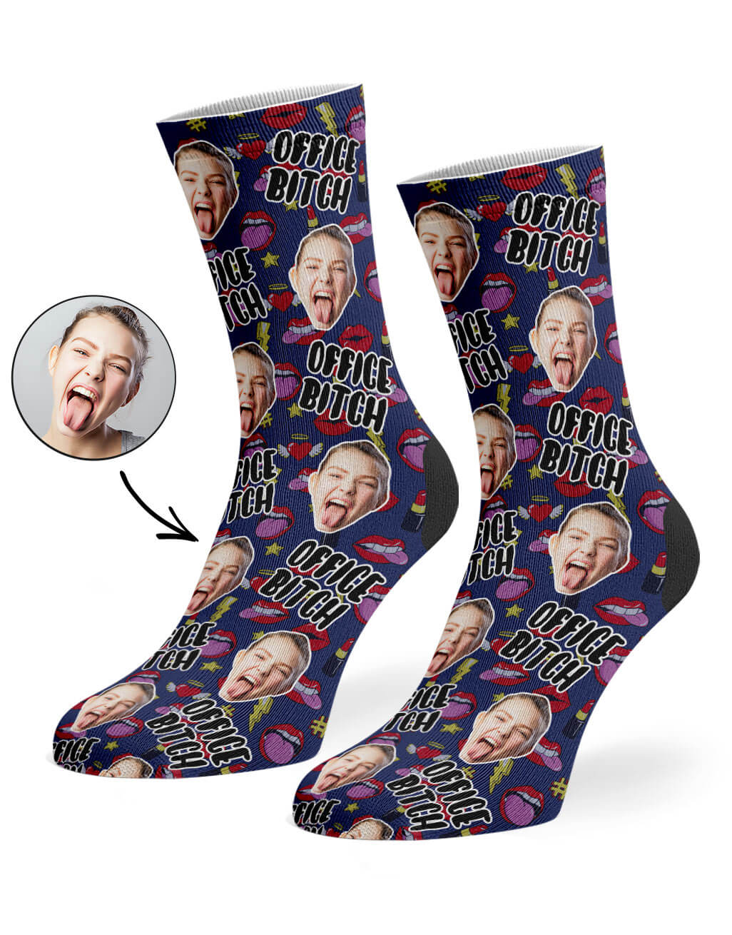 Office Bitch Novelty Socks