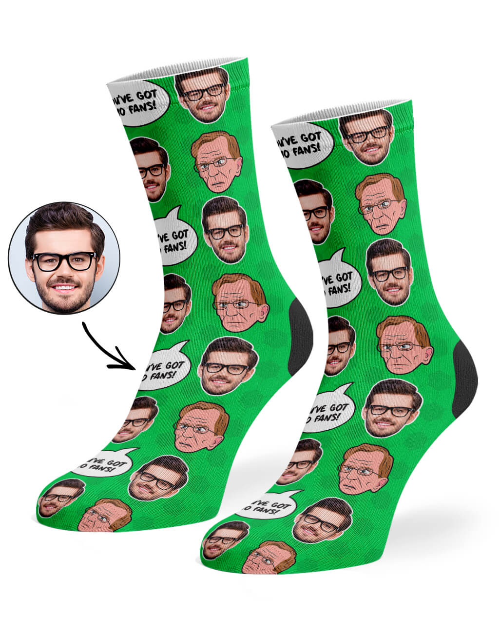Wealdstone Raider - You've Got No Fans! Face Socks