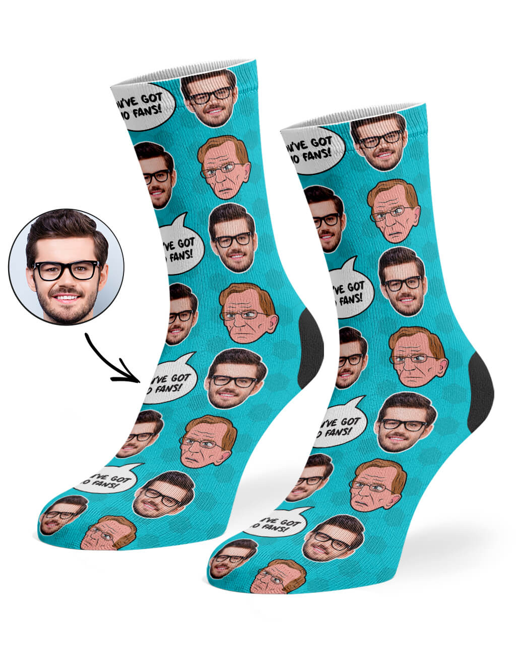 You've Got No Fans! Photo Socks