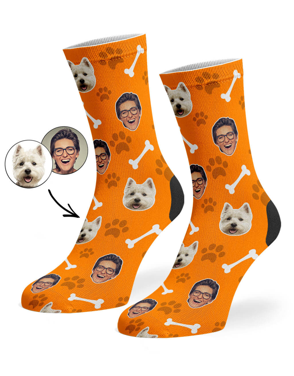 Personalised Dog & Owner Gift Socks