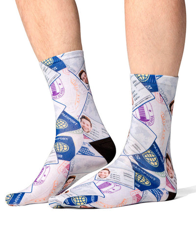 Passport Face Socks