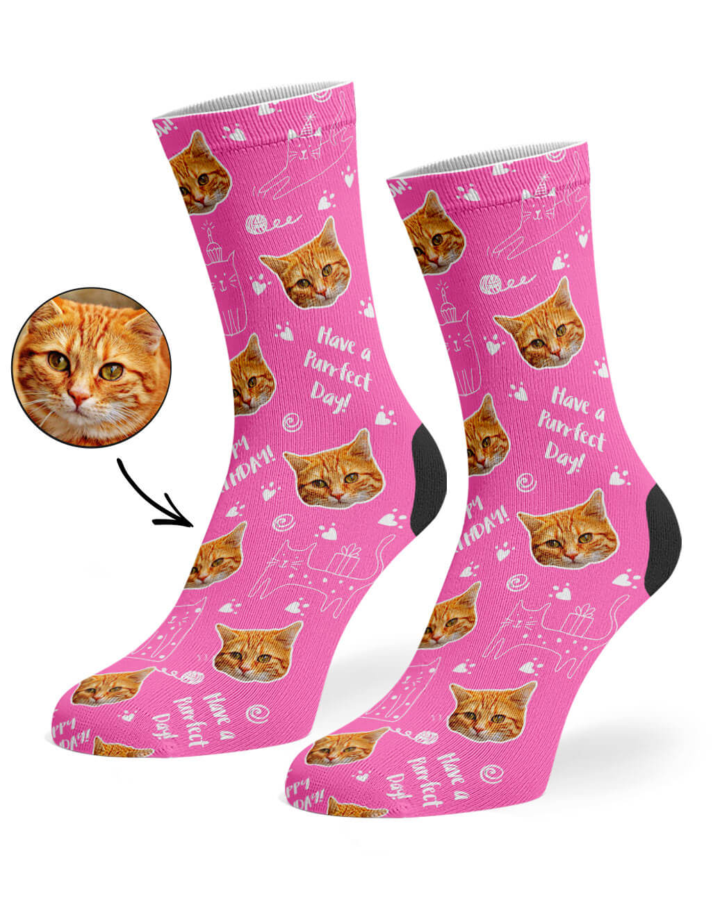 Unique Birthday Cat Socks Gift
