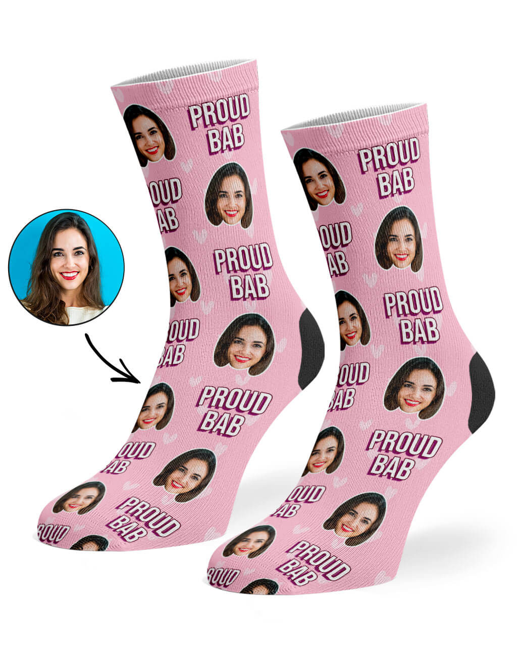 Pink Proud Bab Socks