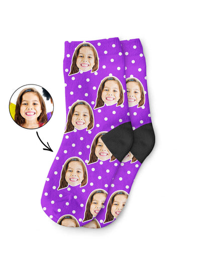 Spotty Face Kids Socks