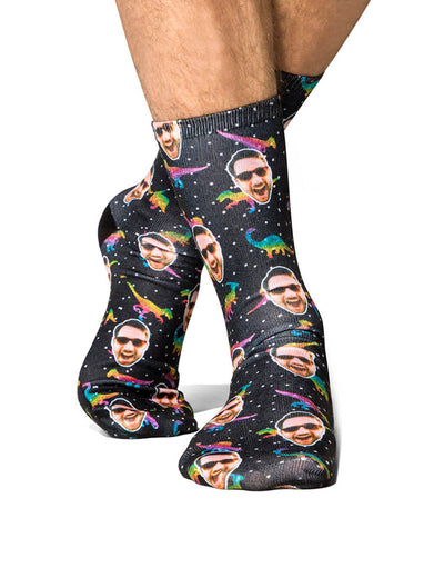 Rainbow Dinosaur Socks