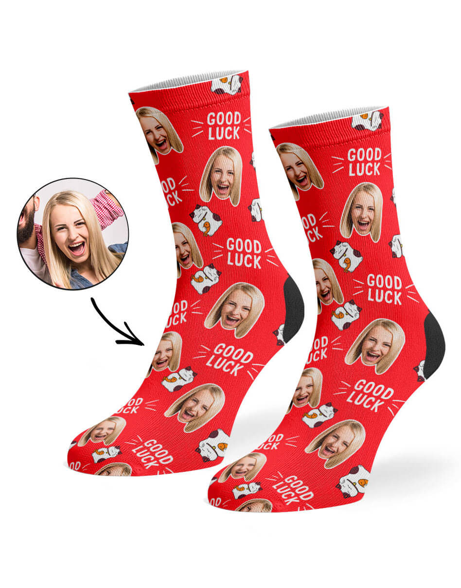 Good Luck Photo Socks