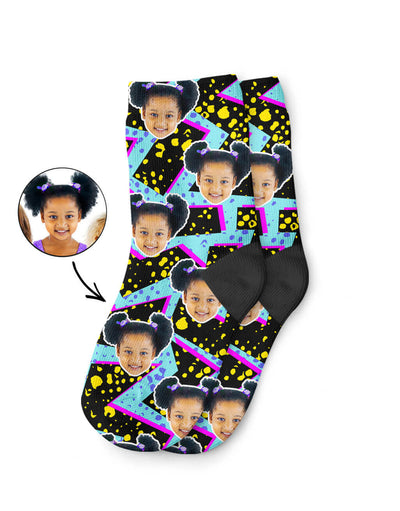 Retro Face Kids Socks