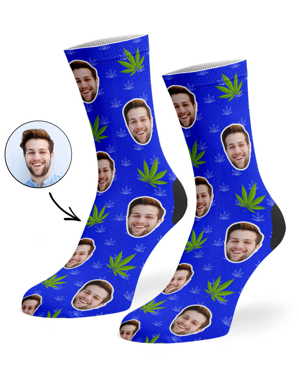 Marijuana Face Socks Gift