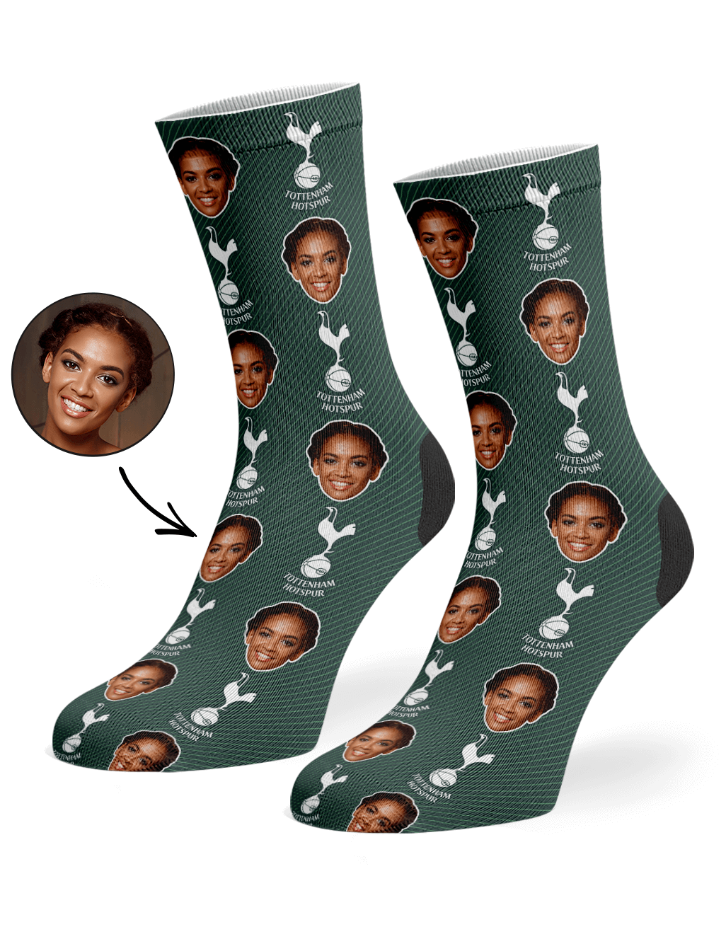 Personalised Spurs Away Socks