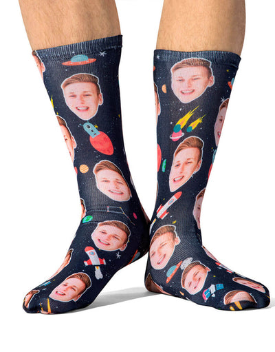 Face Space Socks