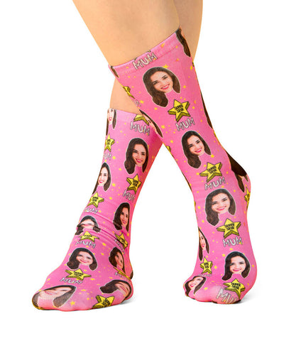 Super Star Mum Socks
