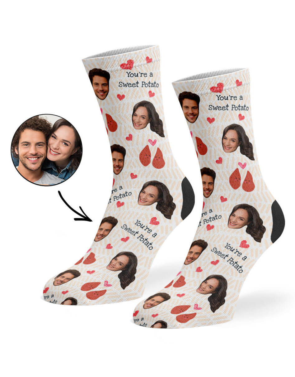 Sweet Potato Photo Socks