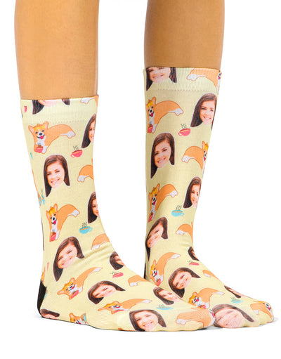 Tea & Corgis Socks