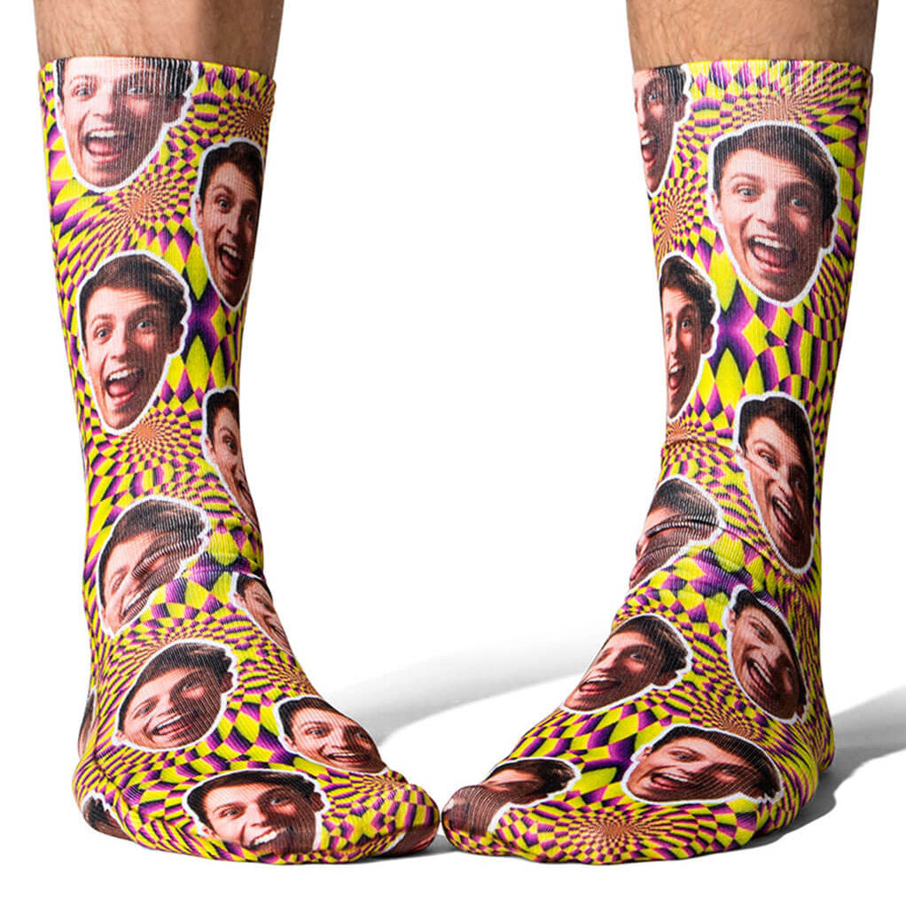 Trippy Face Socks