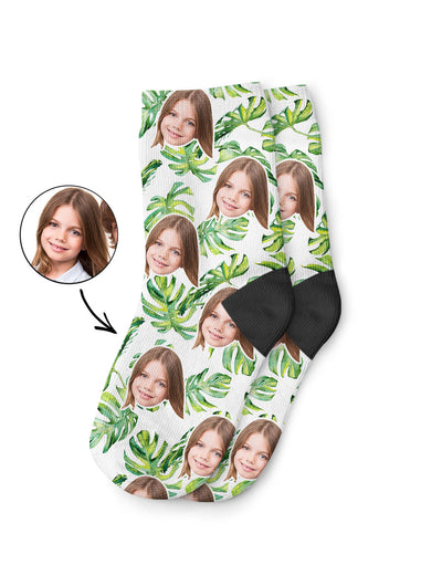 Tropical Face Kids Socks