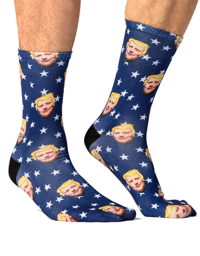 Trump Star Face Socks