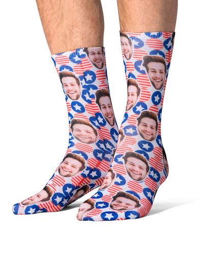 Personalised American Stars Socks