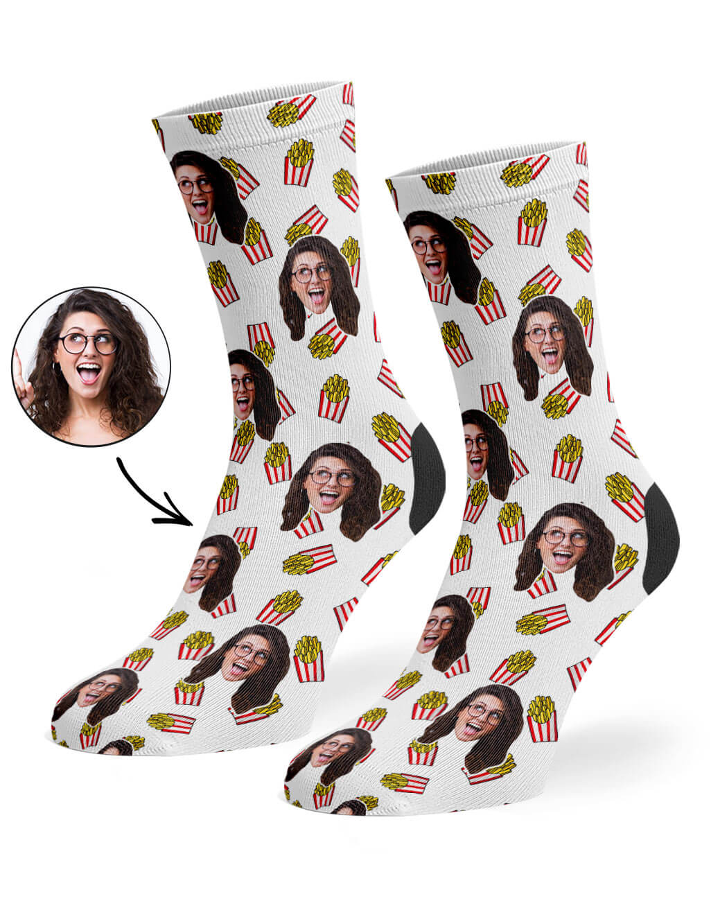 Fries Photo Socks
