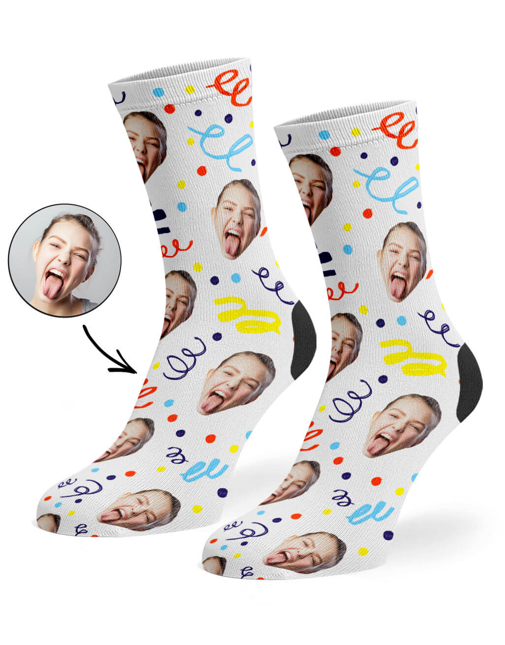 Personalised Happy Birthday Confetti Socks