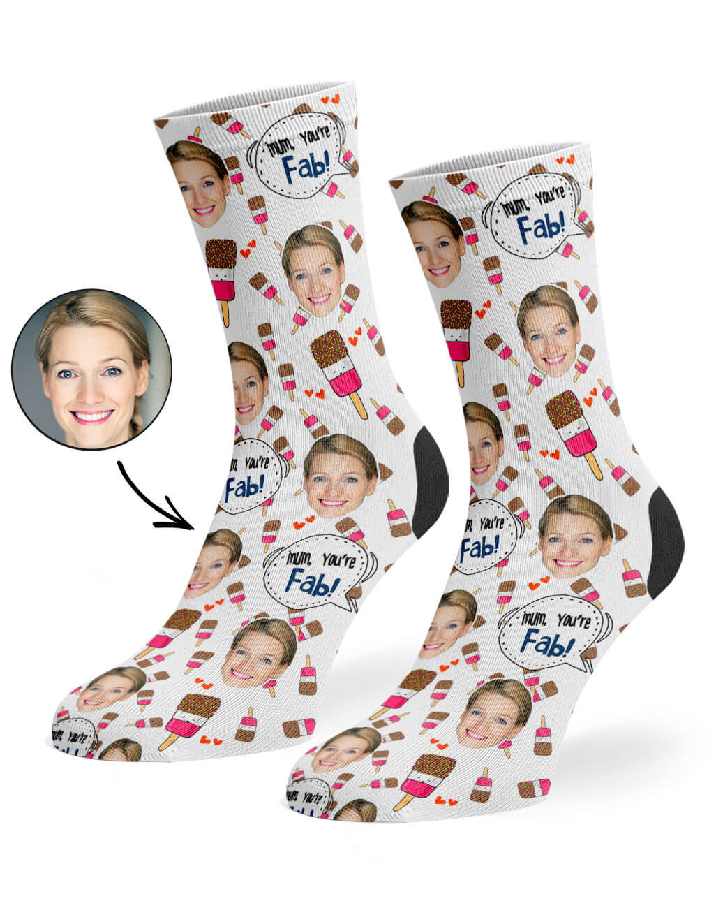 Mum You're Fab Mother's Day Socks