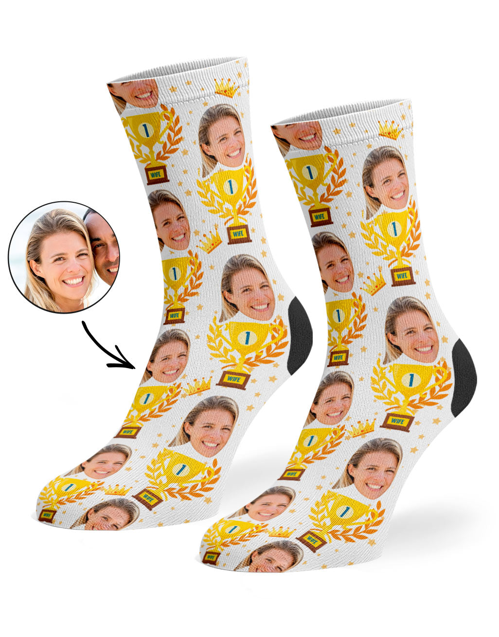 Trophy Wife White Socks