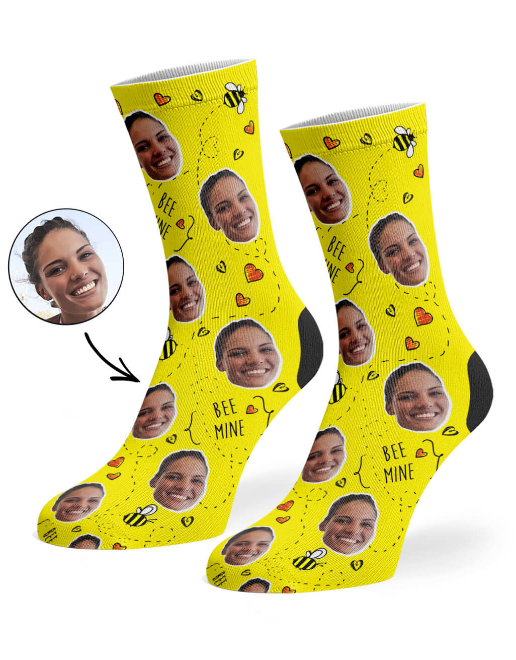 Colourful Bee Mine Socks