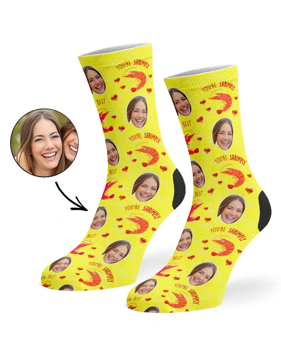 Yellow Shrimply The Best Socks