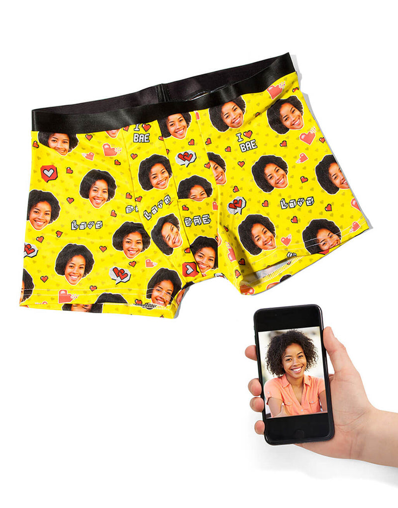 I Love Bae Boxers | Personalised Valentines Boxers