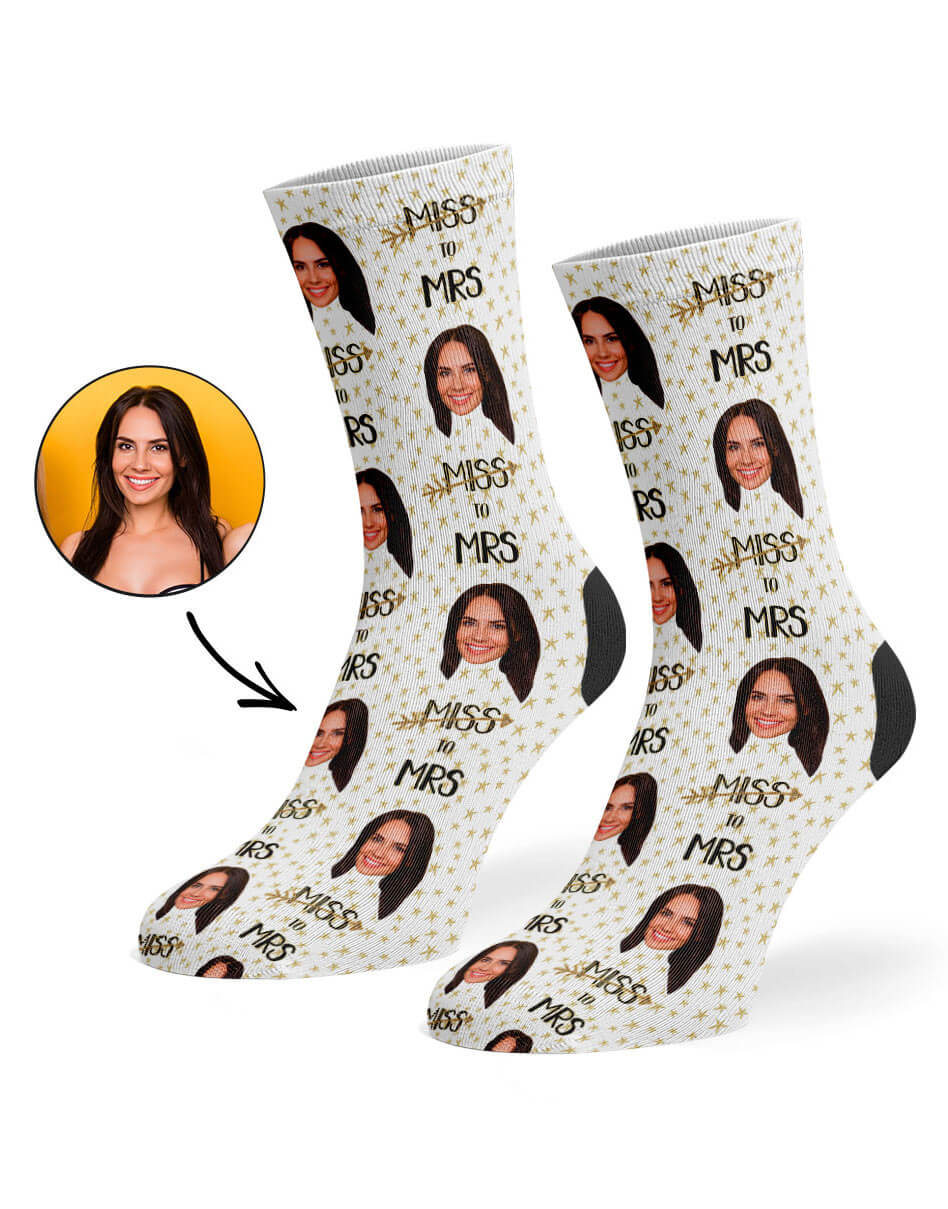 Personalised Miss to Mrs Socks